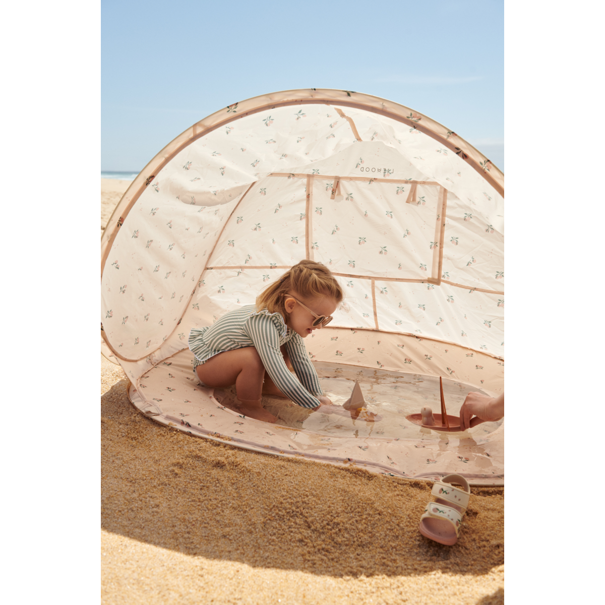 Liewood Tente pop-up Everett avec pataugeoire - Peach / Sea shell - TENTE