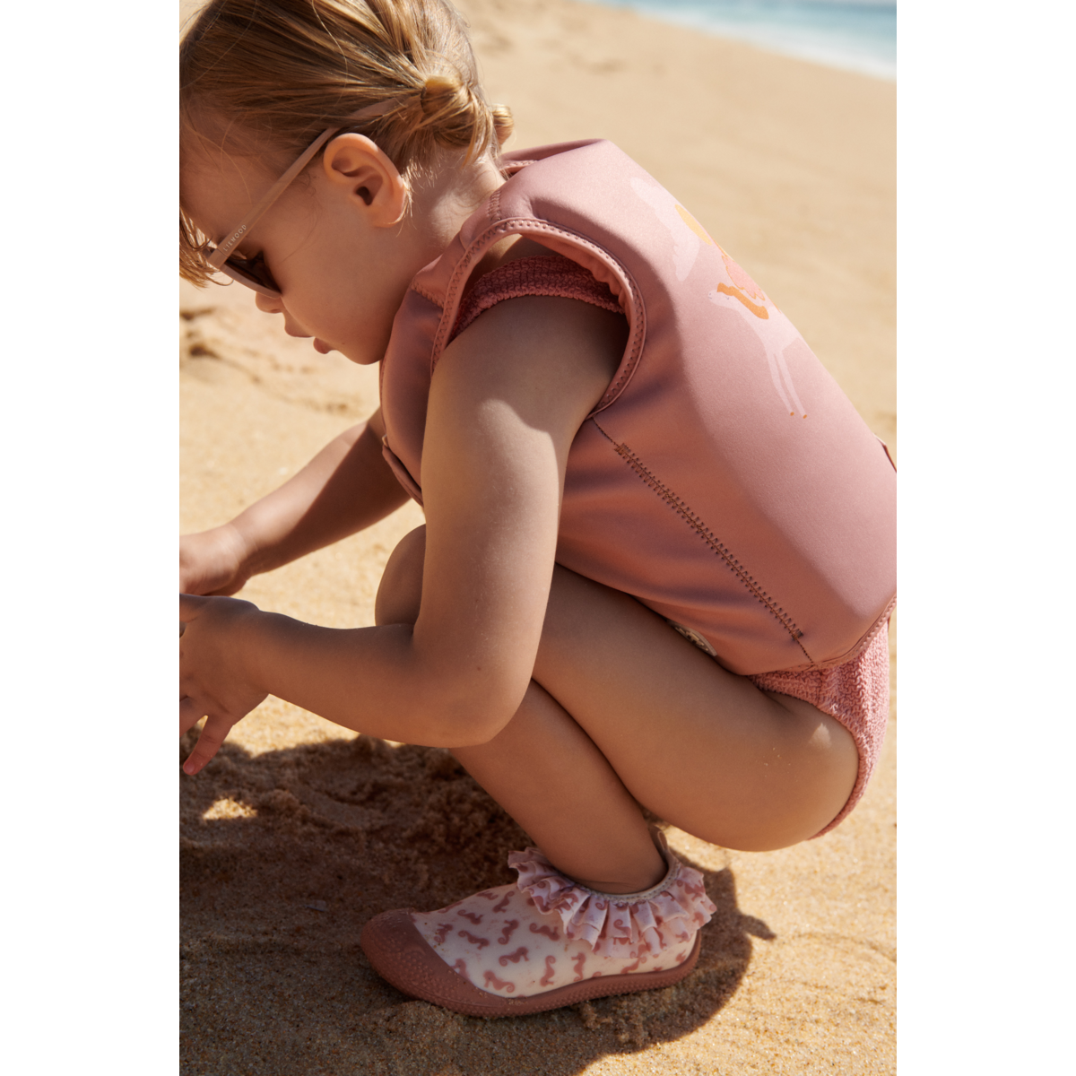 Liewood Sanjia Flounce Sea Shoes - Seahorse / Apple blossom - CHAUSSURE DE NATATION