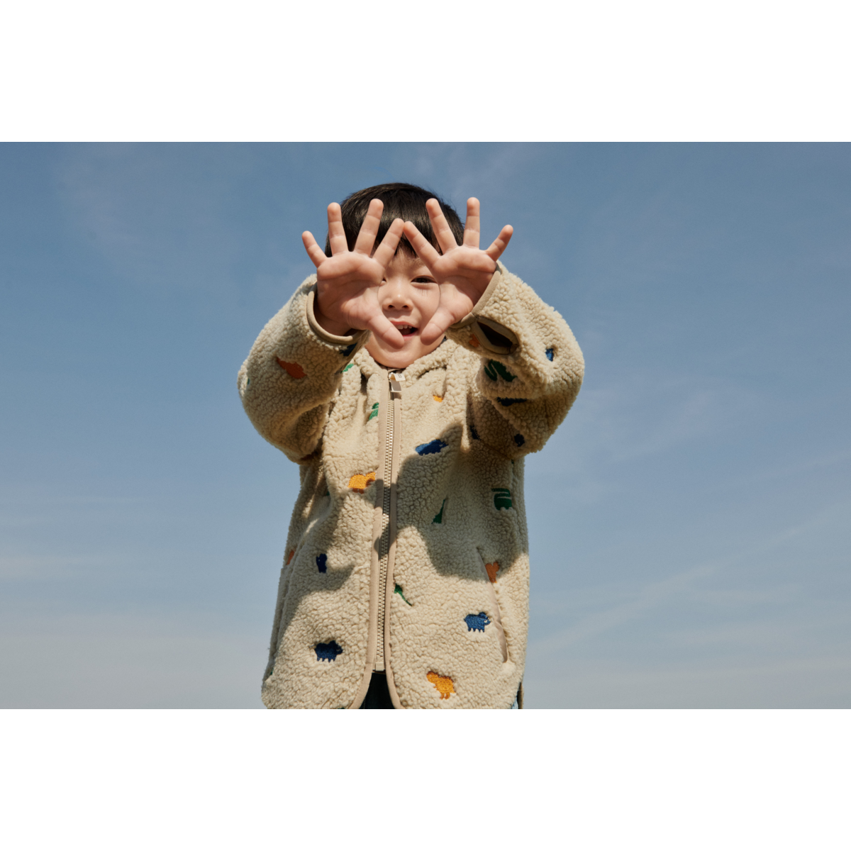 Liewood Polaire Mara - Dinosaur / Mist embroidery - Veste