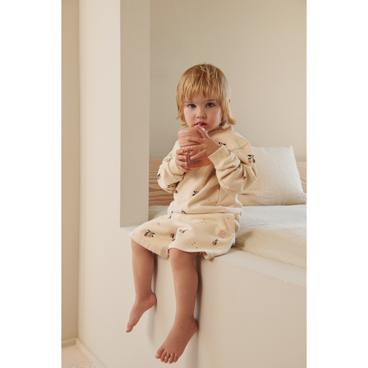 Liewood Sweat-shirt imprimé Thora - Peach / Sea shell - Pull