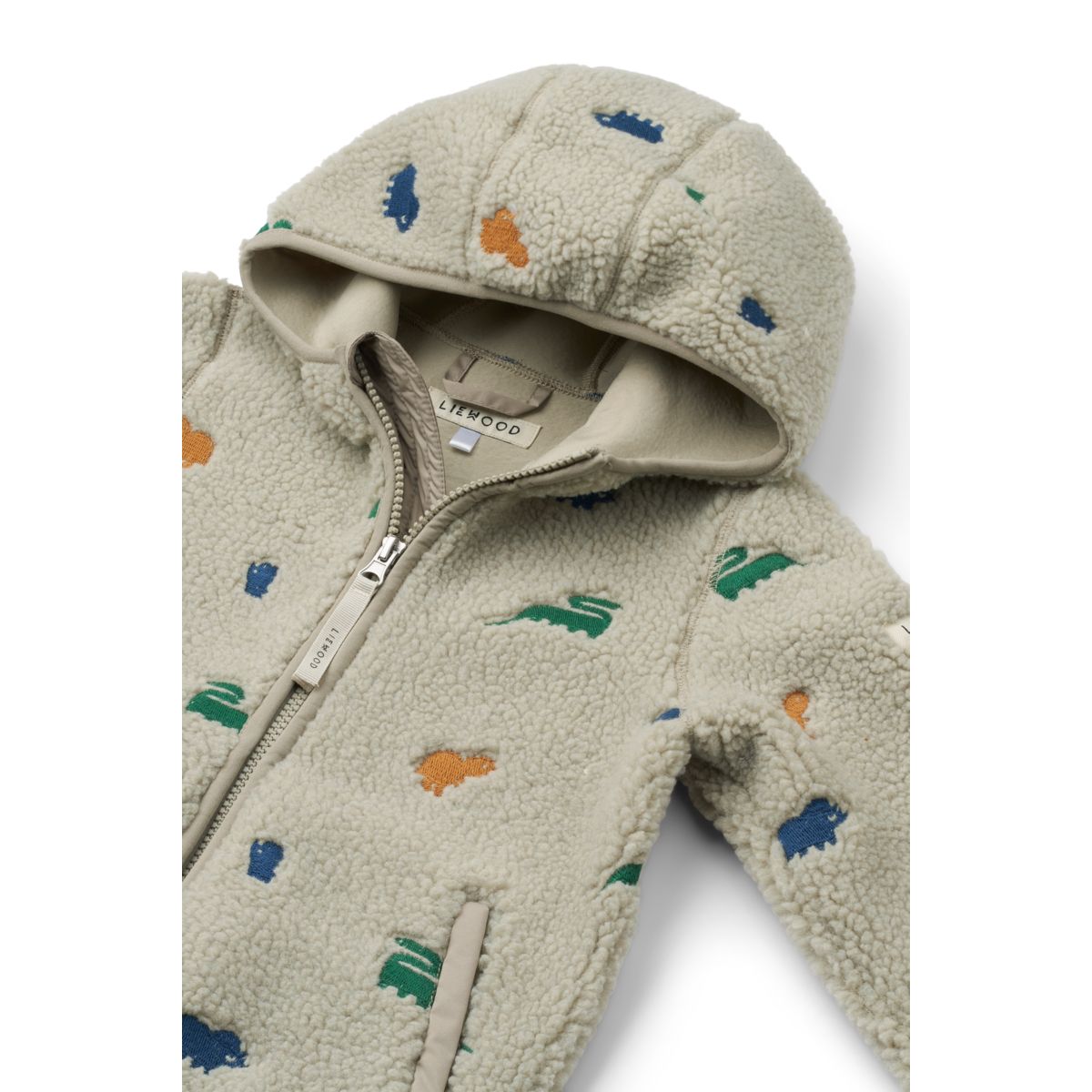 Liewood Polaire Mara - Dinosaur / Mist embroidery - Veste