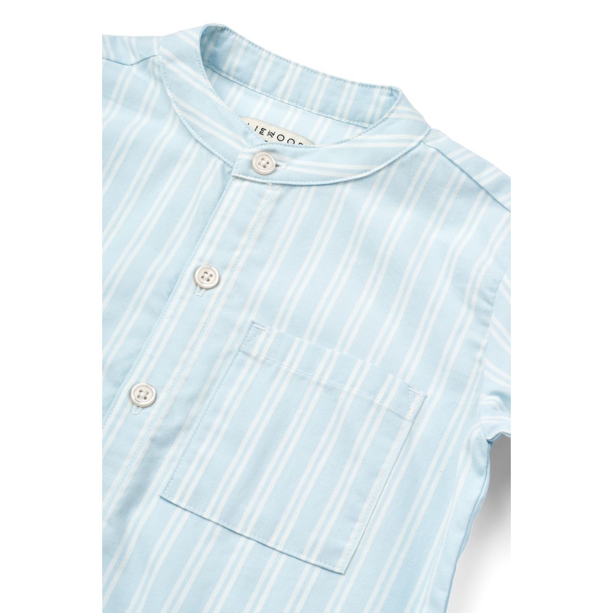 Liewood Chemise à rayures ASHTON - Y/D stripe Pure sky / Creme de la creme - Chemise