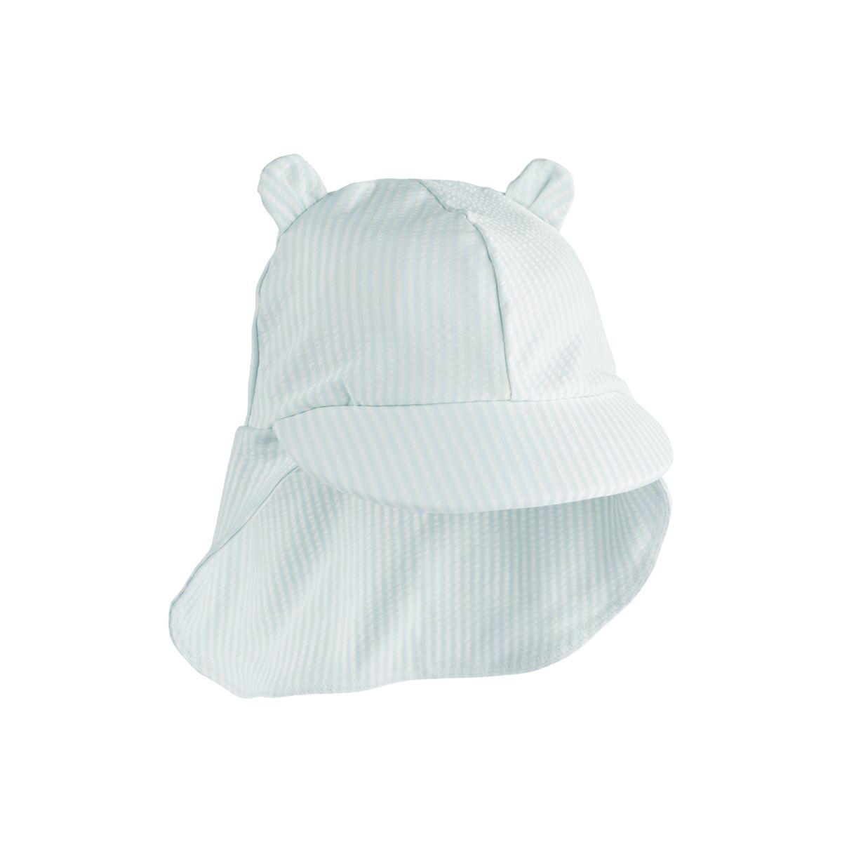 Liewood Chapeau de soleil seersucker Senia - Y/D stripe Pure sky / Creme de la creme - CHAPEAU DE BAIN