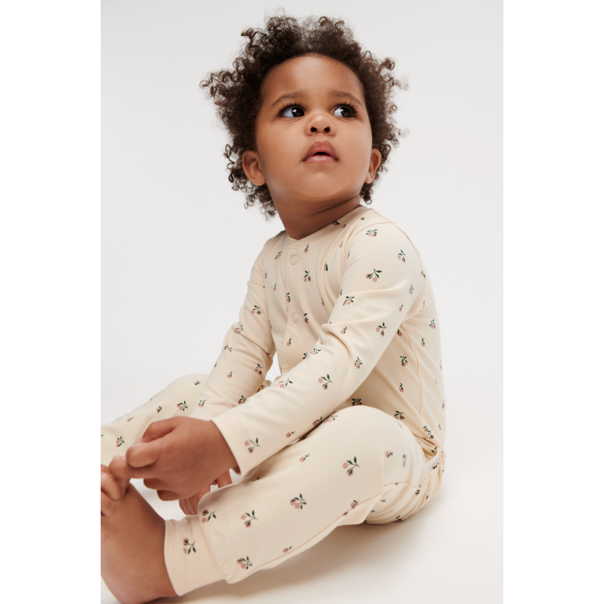 Liewood Combinaison pyjama imprimée BIRK - Peach mini / Sea shell - Combinaison de pyjama