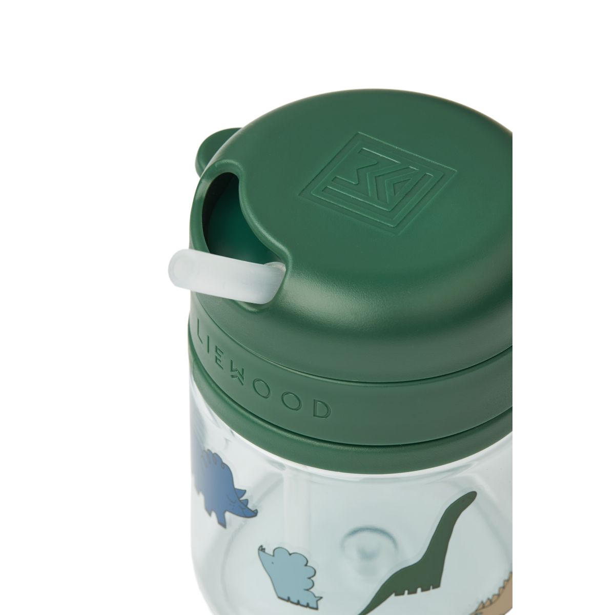 Liewood Gobelet en tritan avec paille PAVIA 280 ml - Dinosaurs / Mist - Gobelet