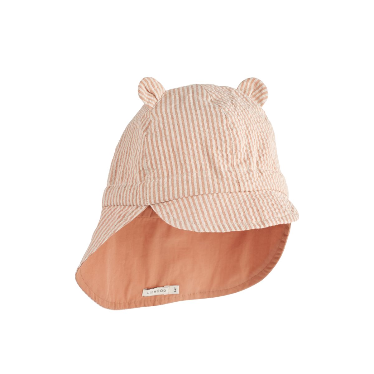 Liewood Chapeau de soleil en lin Gorm - Y/D Stripe Tuscany rose / Sandy - Chapeaux & Casquettes