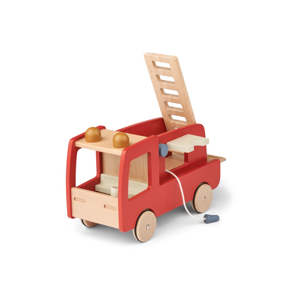 Liewood Camion de pompiers Eigil - Classic navy multi mix - Jouet à tirer