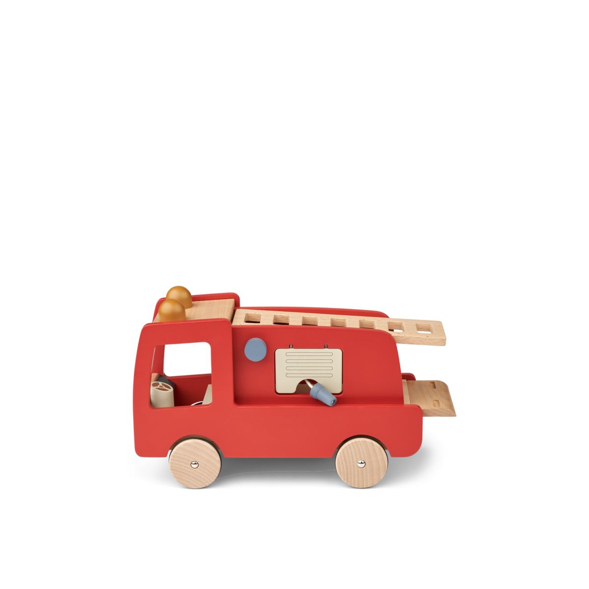 Liewood Camion de pompiers Eigil - Classic navy multi mix - Jouet à tirer