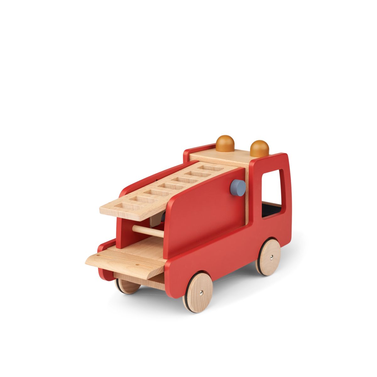 Liewood Camion de pompiers Eigil - Classic navy multi mix - Jouet à tirer