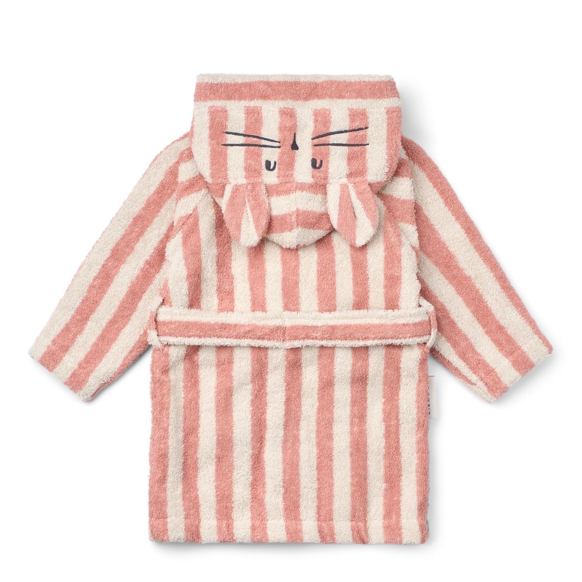 Liewood Lily Bathrobe - Coral blush / creme de la creme stripe - TOWEL / WASHCLOTH