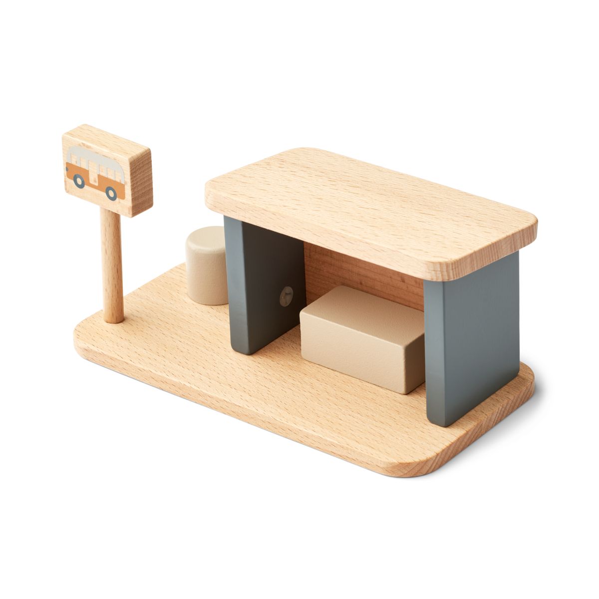 Liewood Arrêt de bus Village - Whale blue mix - Maison de jeux & accessoires