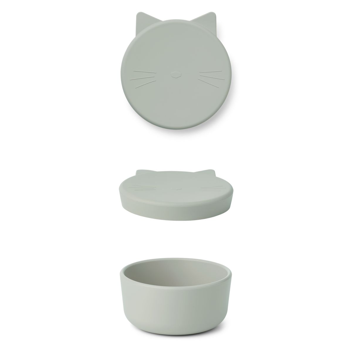 Liewood Boîte à collation Cornelius Medium - cat dove blue - Boïte à goûter