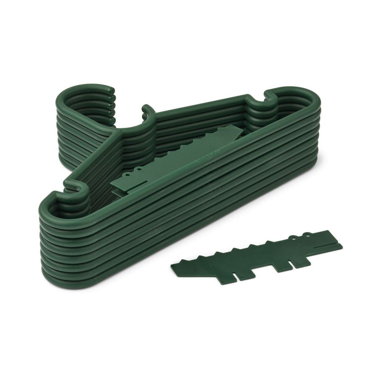 Liewood Cintre avec détails animaux Falton lot de 8 - Garden green - Porte-manteau