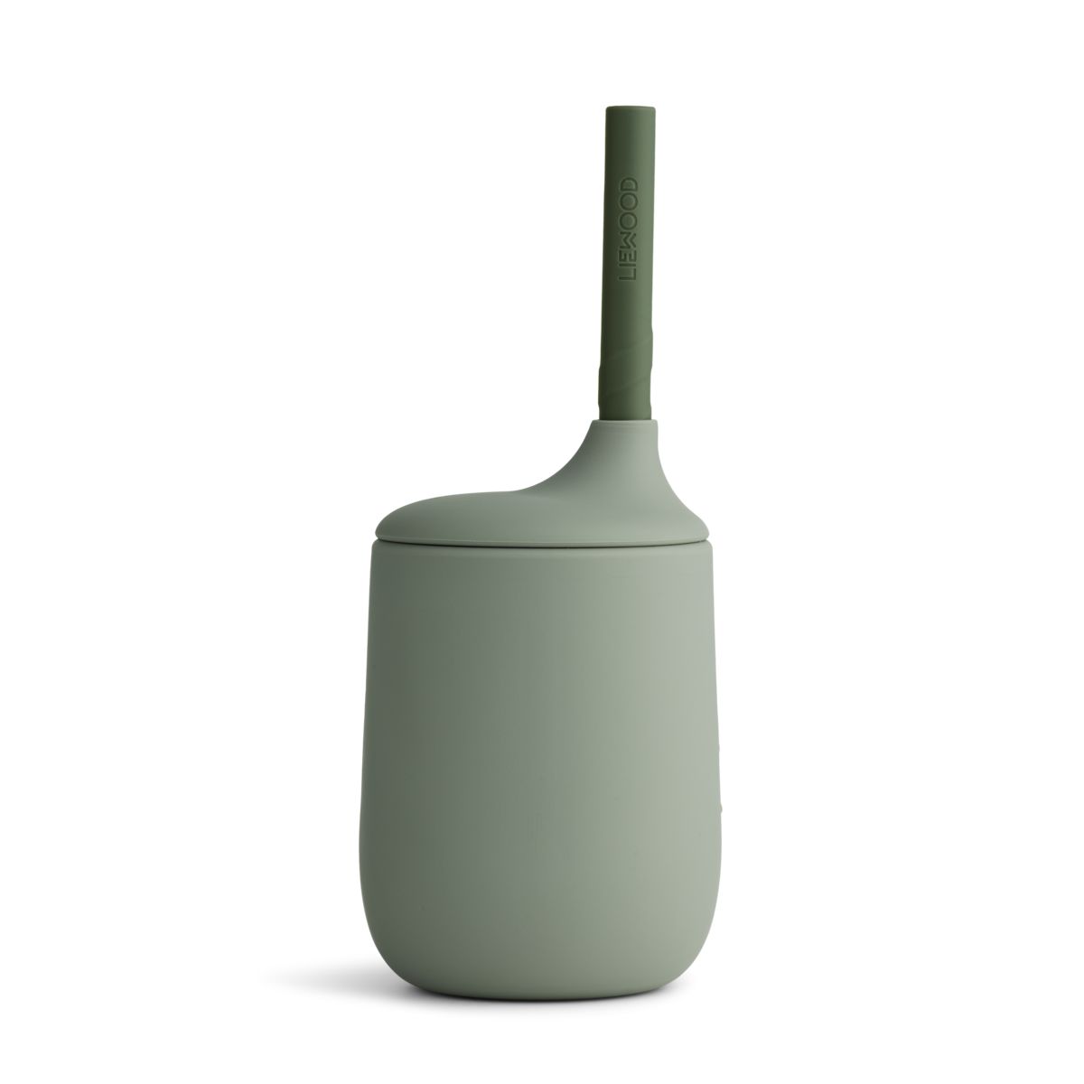 Liewood Gobelet avec paille Ellis - Faune green / hunter green mix - Gobelet
