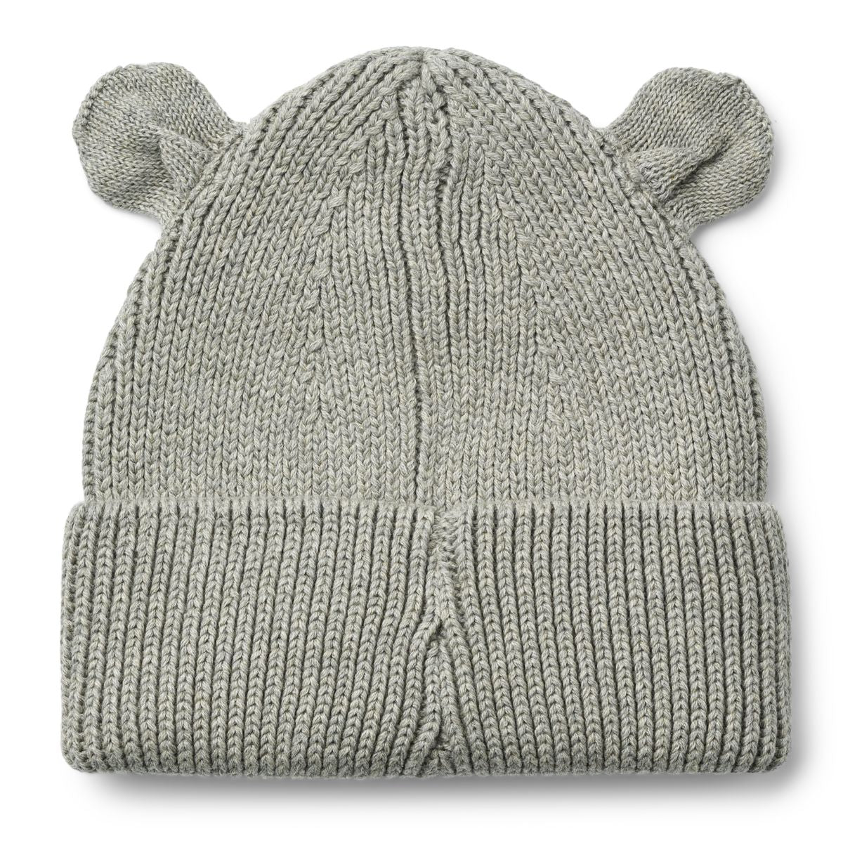 Liewood Bonnet en tricot côtelé avec oreilles d’ours Gina - Grey melange - Chapeaux & Casquettes