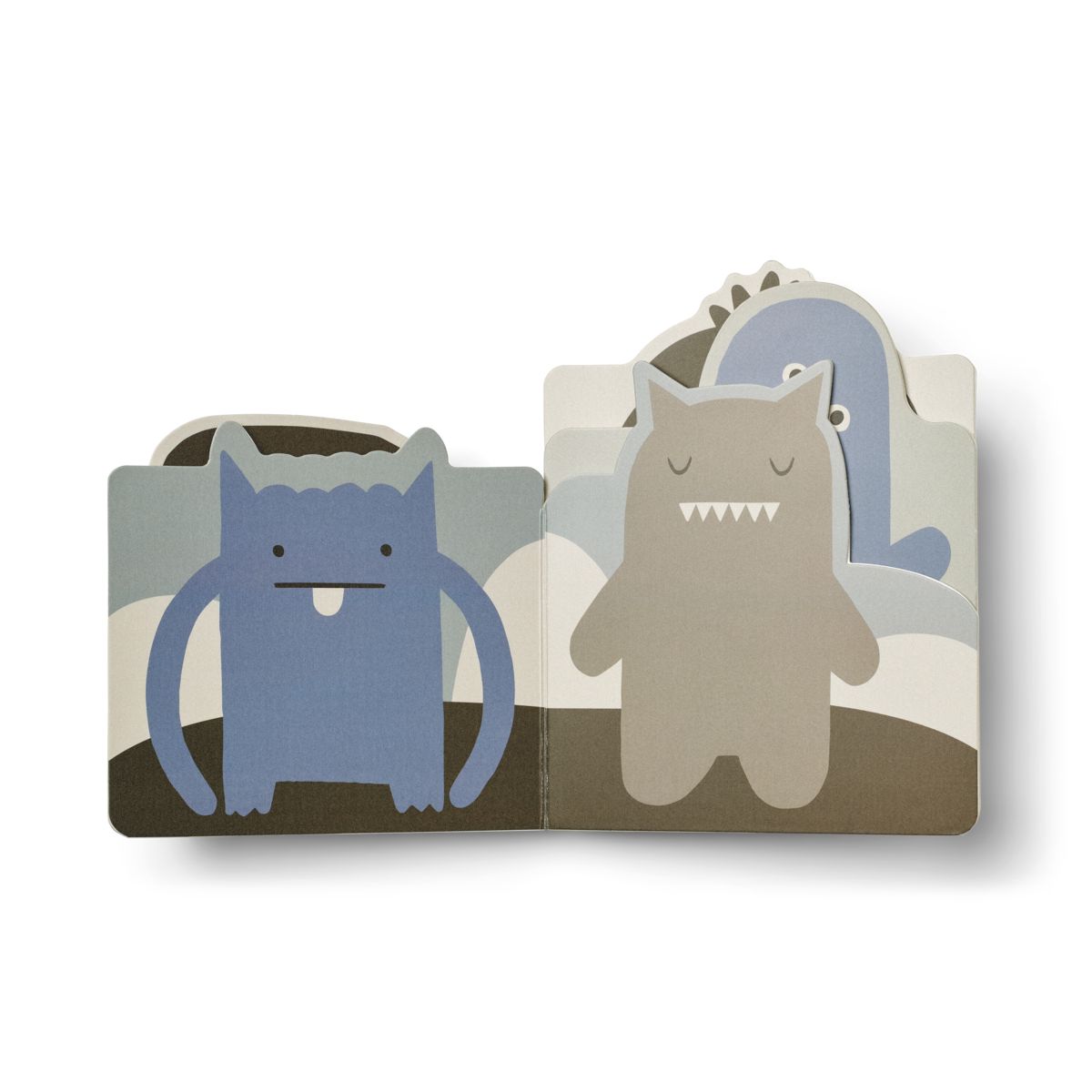 Liewood Livre de forme spéciale Jade - Monster / Mist - Livre pour bébé