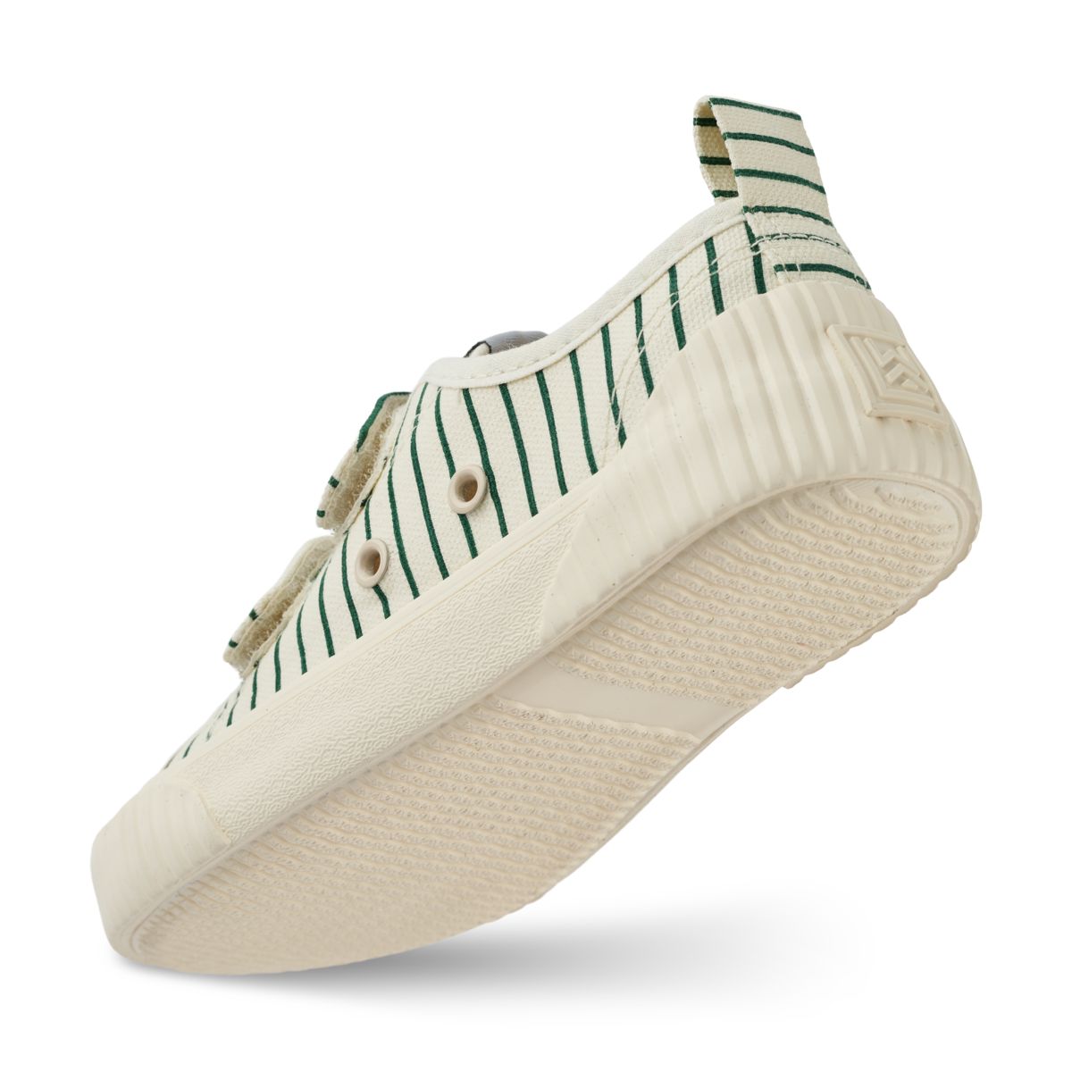 Liewood Baskets en toile Kim - Stripe Garden green / Creme de la creme - Baskets