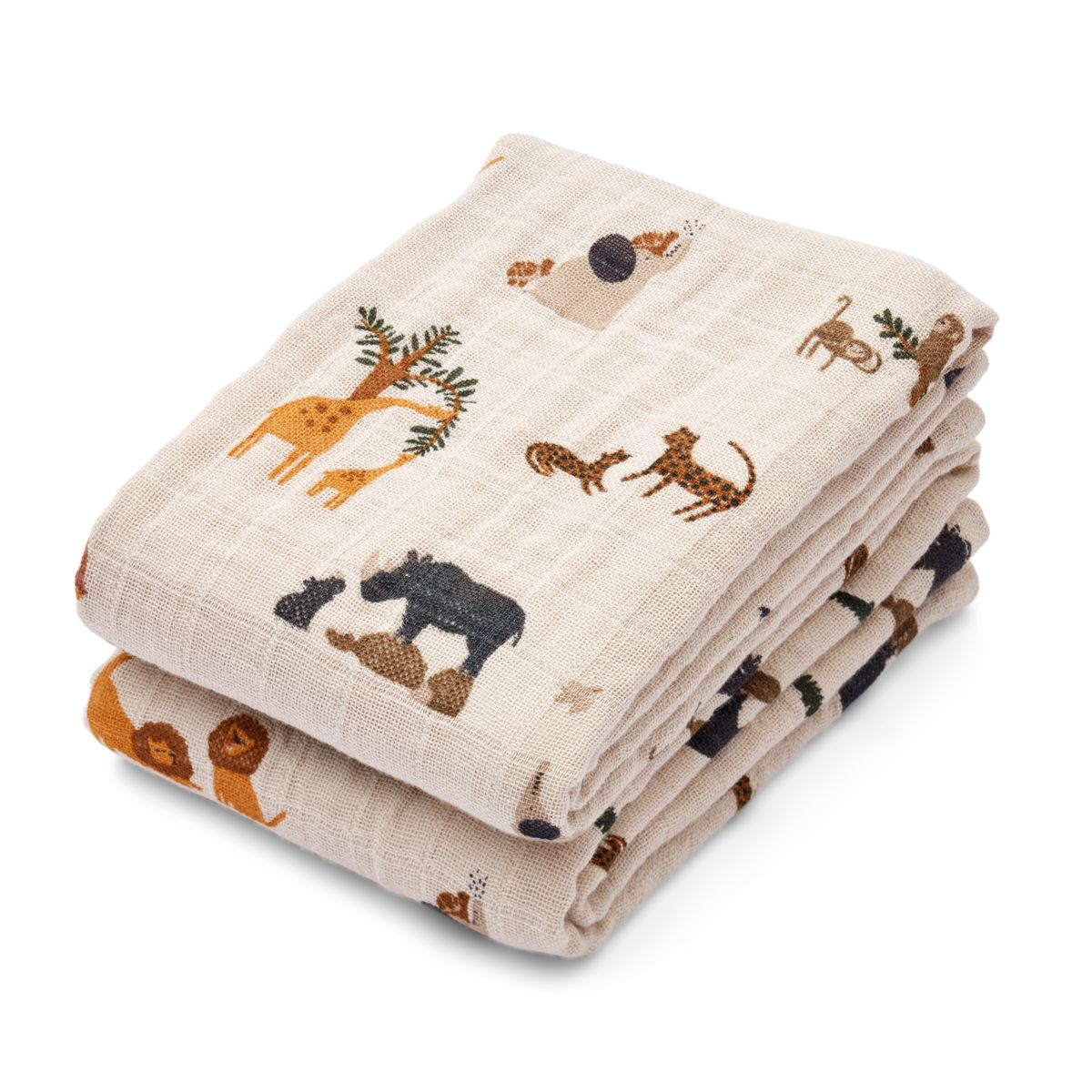 Liewood Langes en Mousseline LEWIS, Lot de 2 - All together / Sandy - Langes en mousseline