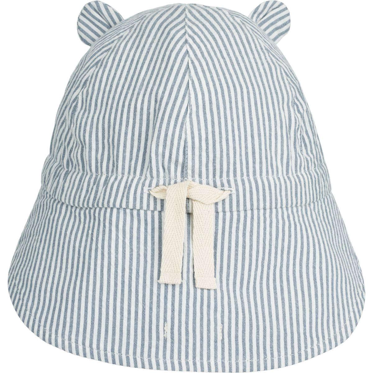 Liewood Chapeau de soleil en lin Gorm - Y/D stripe: Blue wave/creme de la creme - Chapeaux & Casquettes