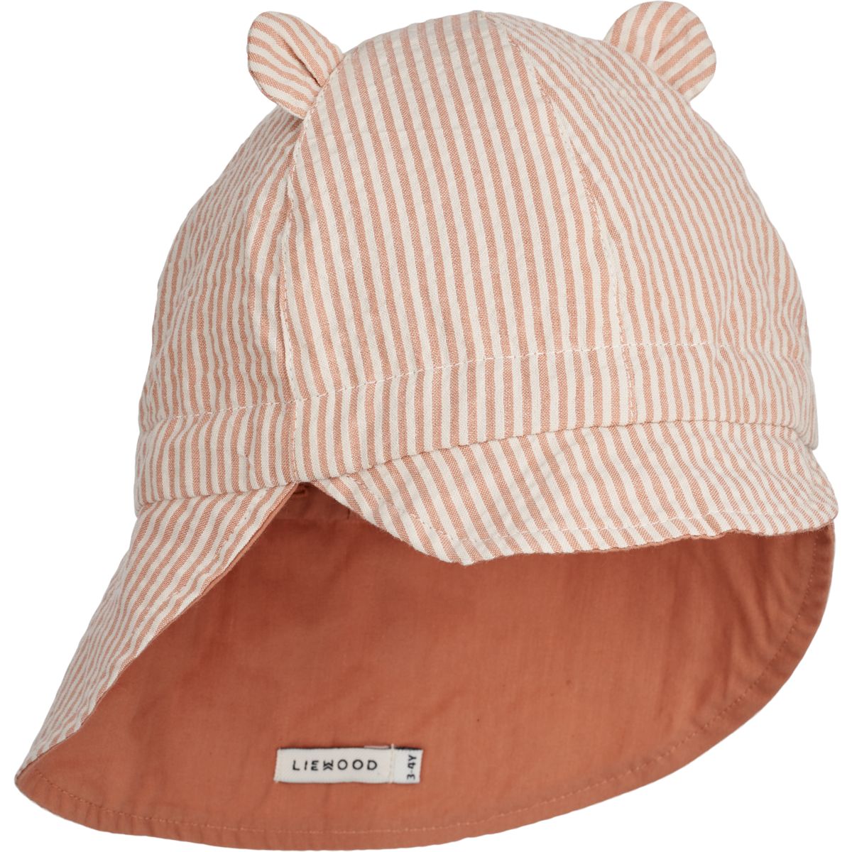 Liewood Chapeau de soleil en lin Gorm - Y/D Stripe Tuscany rose / Sandy - Chapeaux & Casquettes
