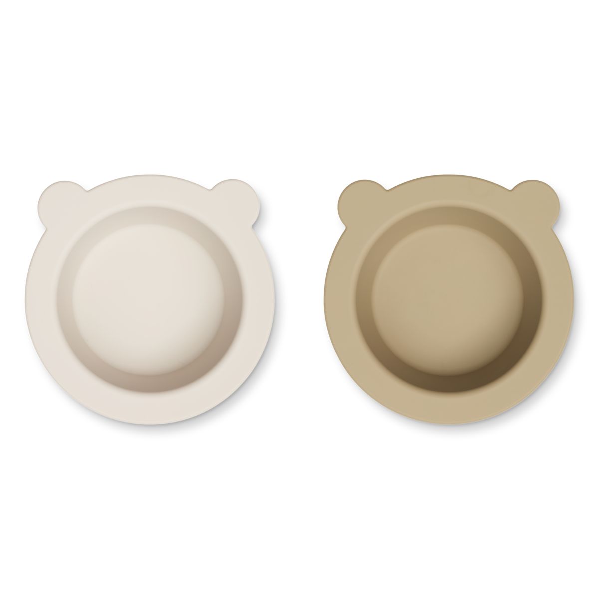 Liewood Lot de 2 Bols à Ventouse Peony - Sandy / Oat - Bols