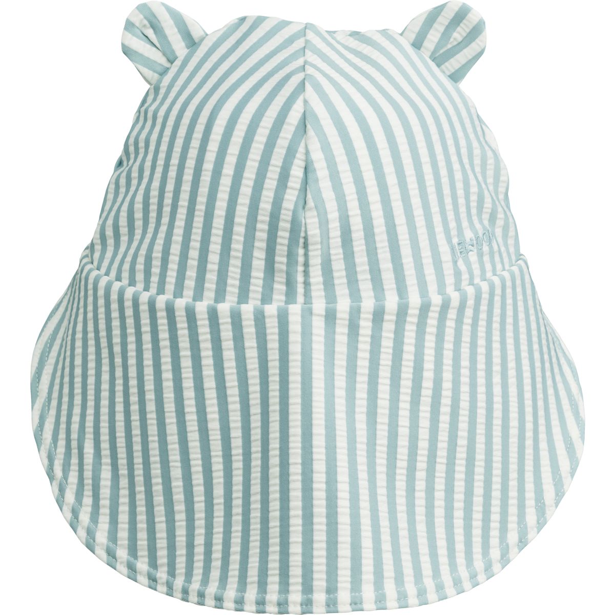 Liewood Chapeau de soleil seersucker Senia - Y/D stripe: Sea blue/white - CHAPEAU DE BAIN