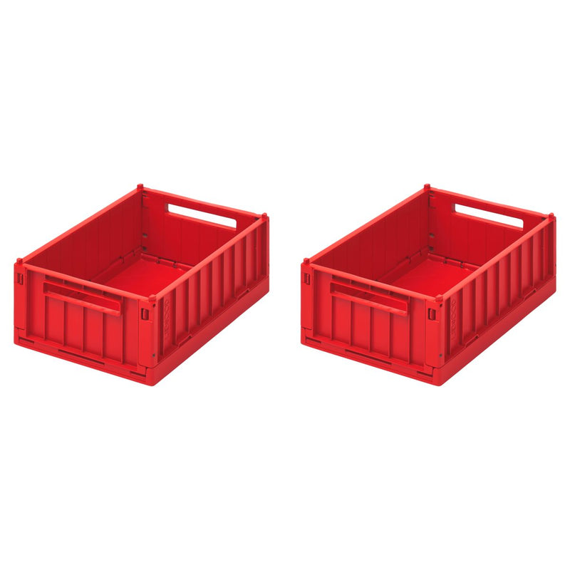 Lot de 2 boîtes de rangement taille S Weston - Apple red