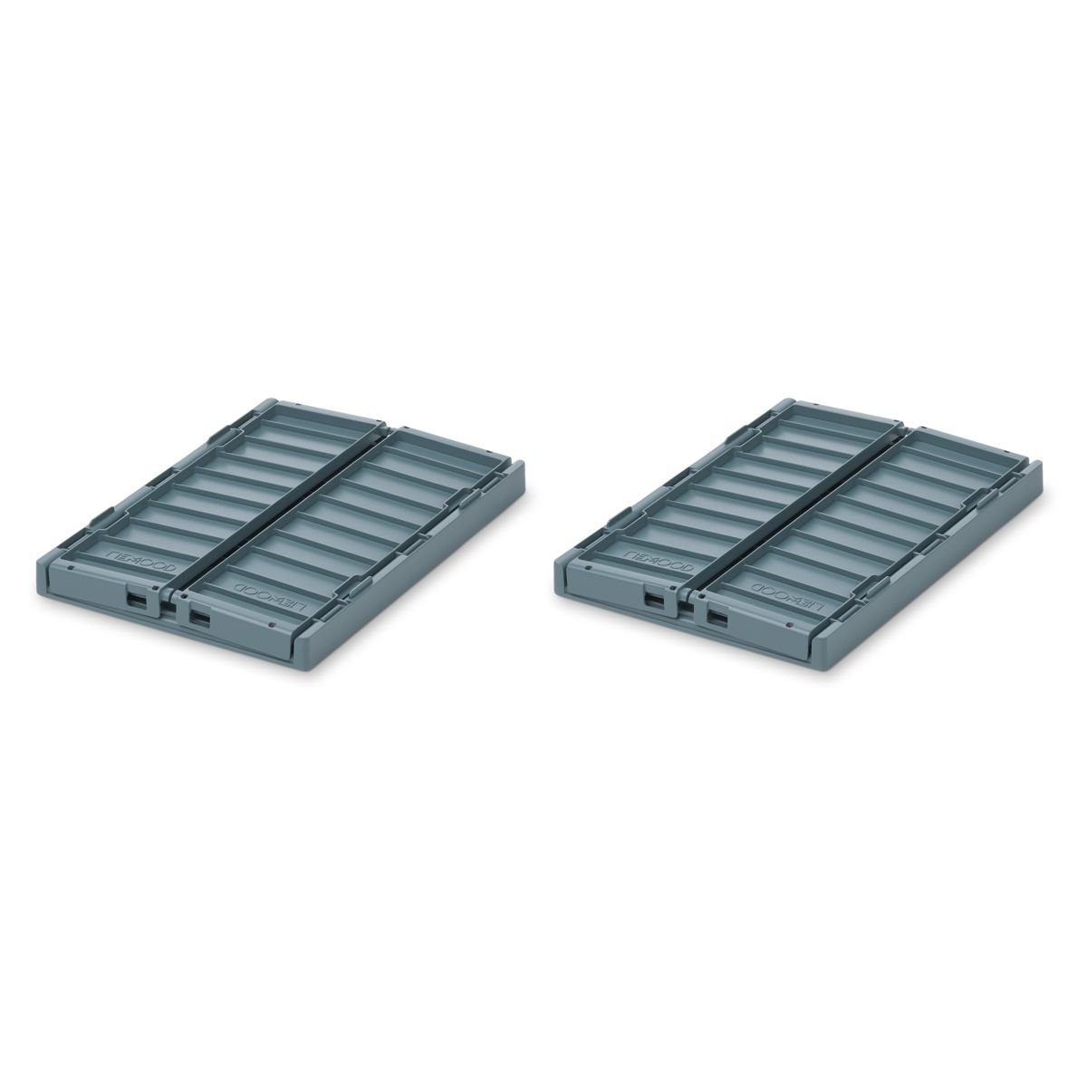 Liewood Boîtes de Rangement WESTON Taille S, Lot de 2 - Whale blue - Boîtes de rangement