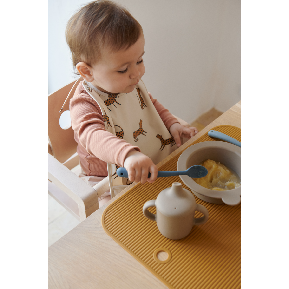 Liewood Lot de 2 Bols à Ventouse Peony - Sandy / Oat - Bols