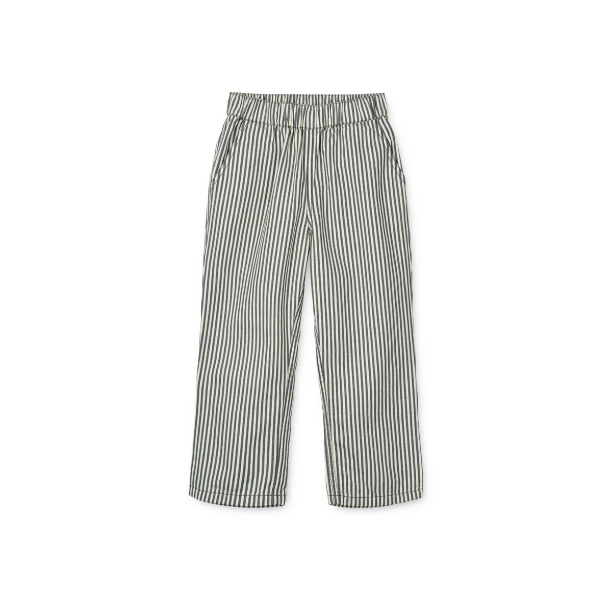 Liewood Pantalon En Coton À Rayures Harald - Y/D Stripe Whale Blue / Creme de la Creme - Pantalon