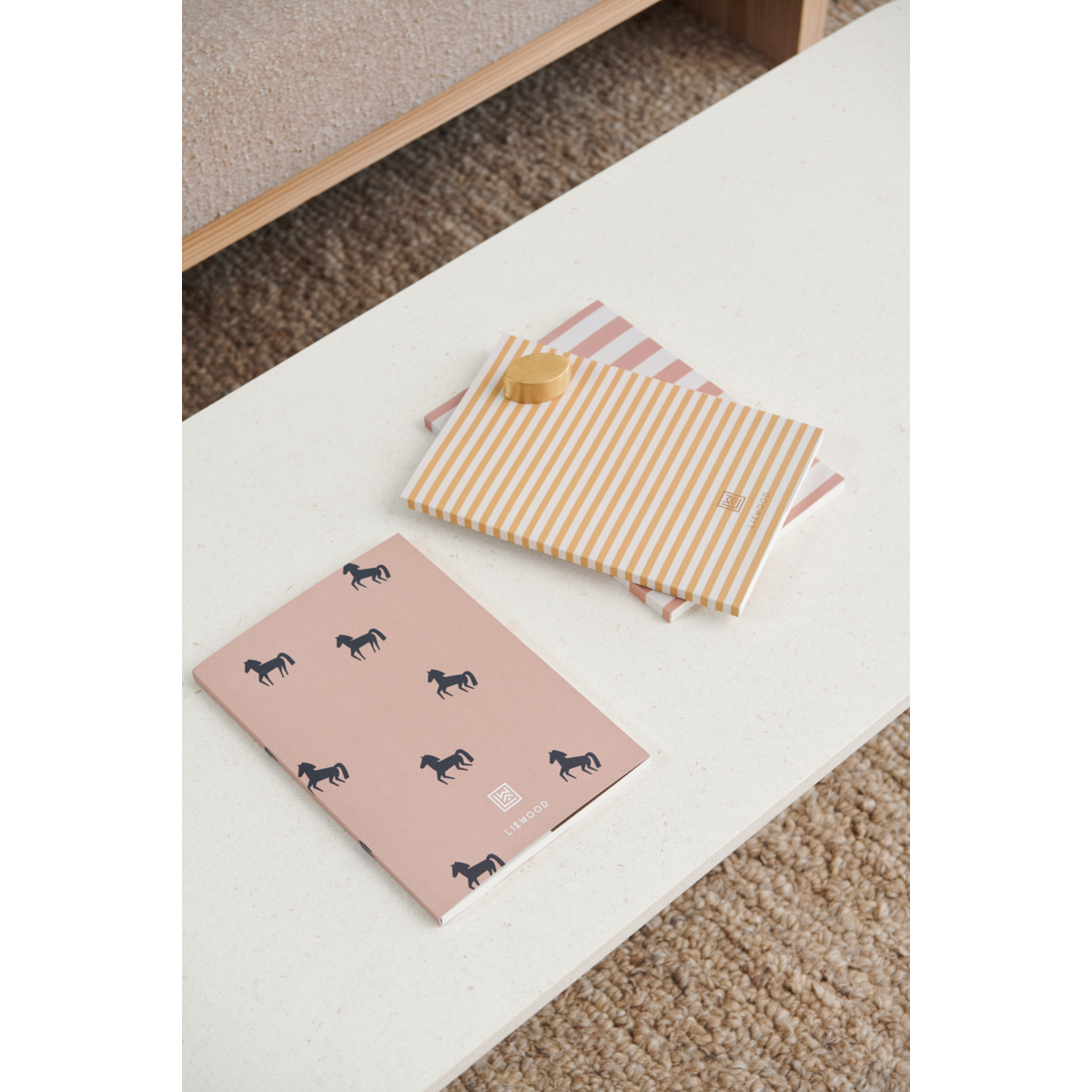 Liewood Carnets Sidney - Horses / Stripe mix - Carnets