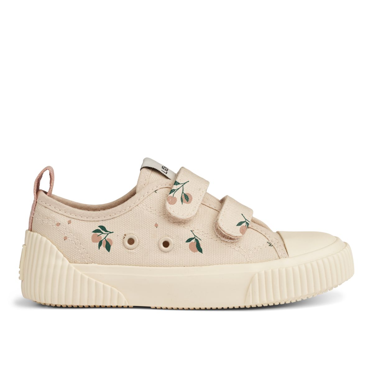 Baskets Basses En Toile Kim - Peach / Sea shell