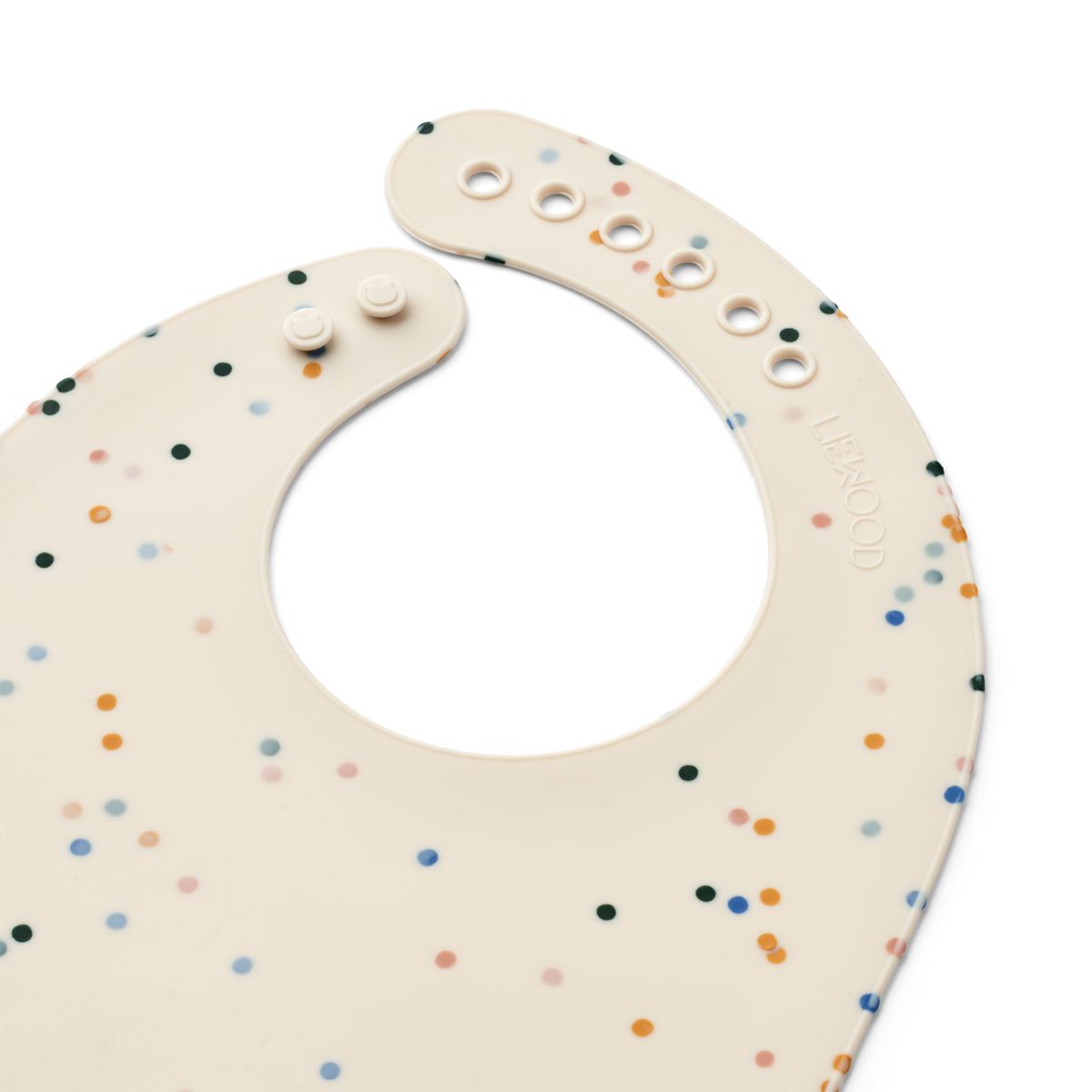 Liewood Lot de 2 bavoirs en silicone Tilda - Splash dots / Sea shell - Bavoir
