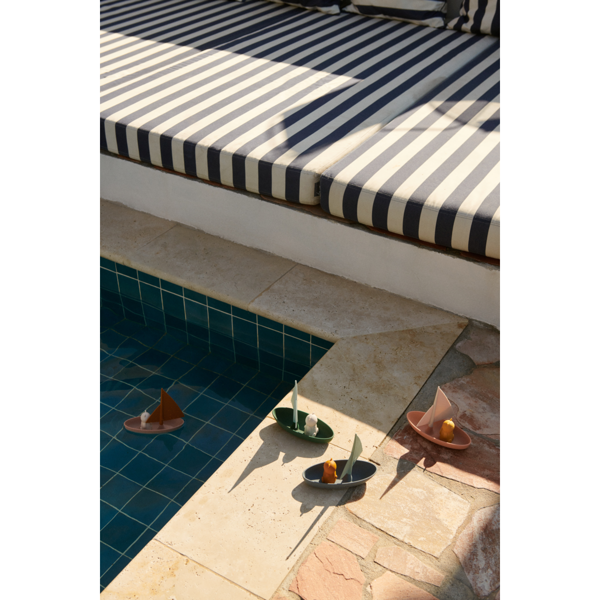 Liewood Lot de 2 bateaux-jouets Ensley - Whale blue multi mix - Jouet de bain