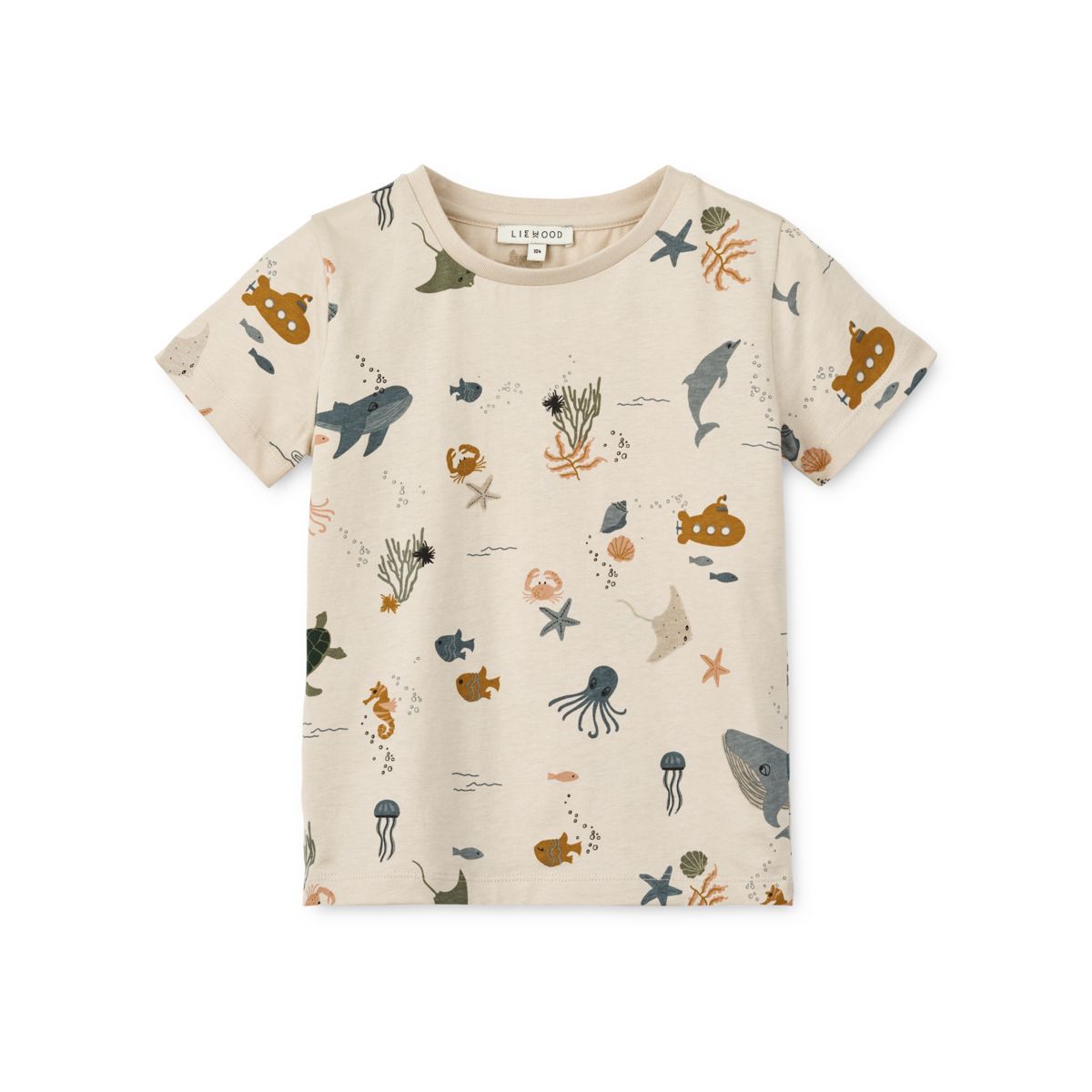 Liewood Apia Printed Short-sleeve T-shirt - Sea creature / Sandy - TSHIRT