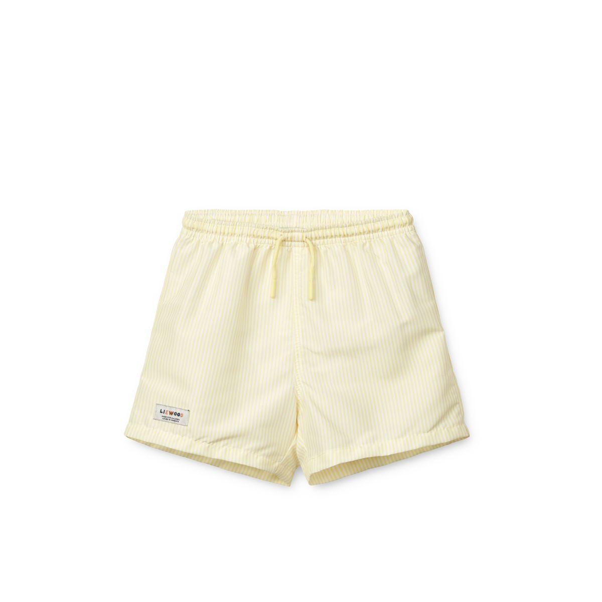 Liewood Duke Printed Board Shorts - Y/D stripe Lemonade / Creme de la creme - BOARD SHORTS