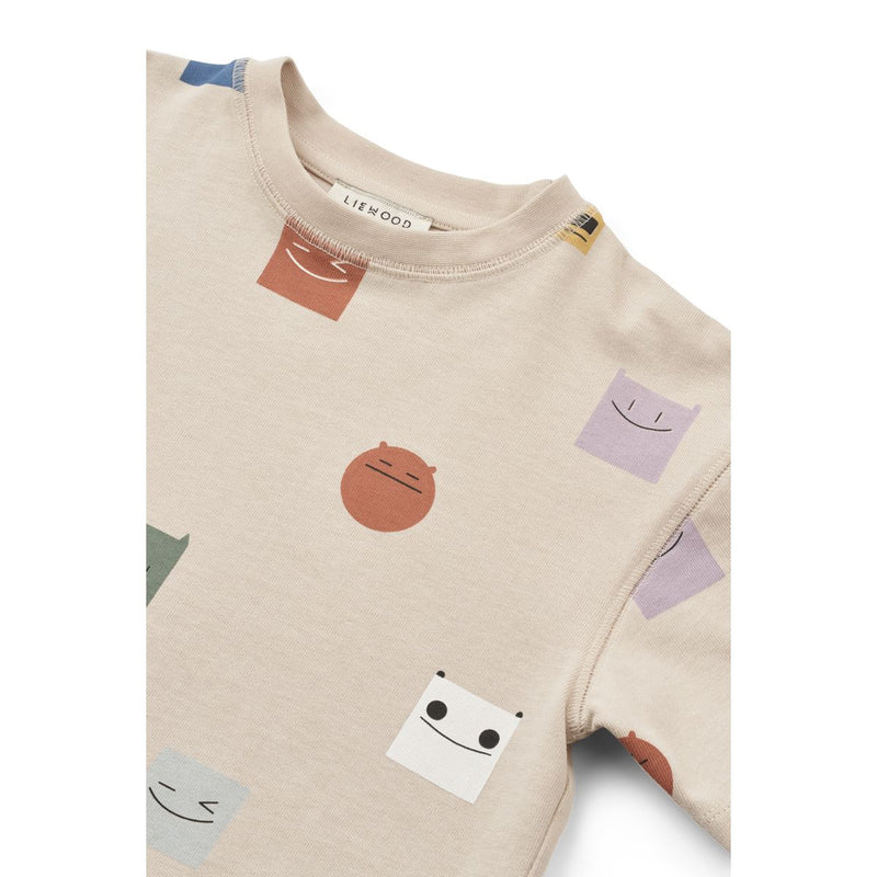 Liewood T-shirt TYLER à manches courtes imprimé - Smiley / Sandy - T-shirt