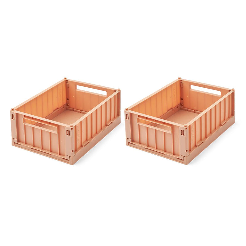 Liewood Lot de 2 boîtes de rangement taille S Weston - Tuscany rose - Boîtes de rangement