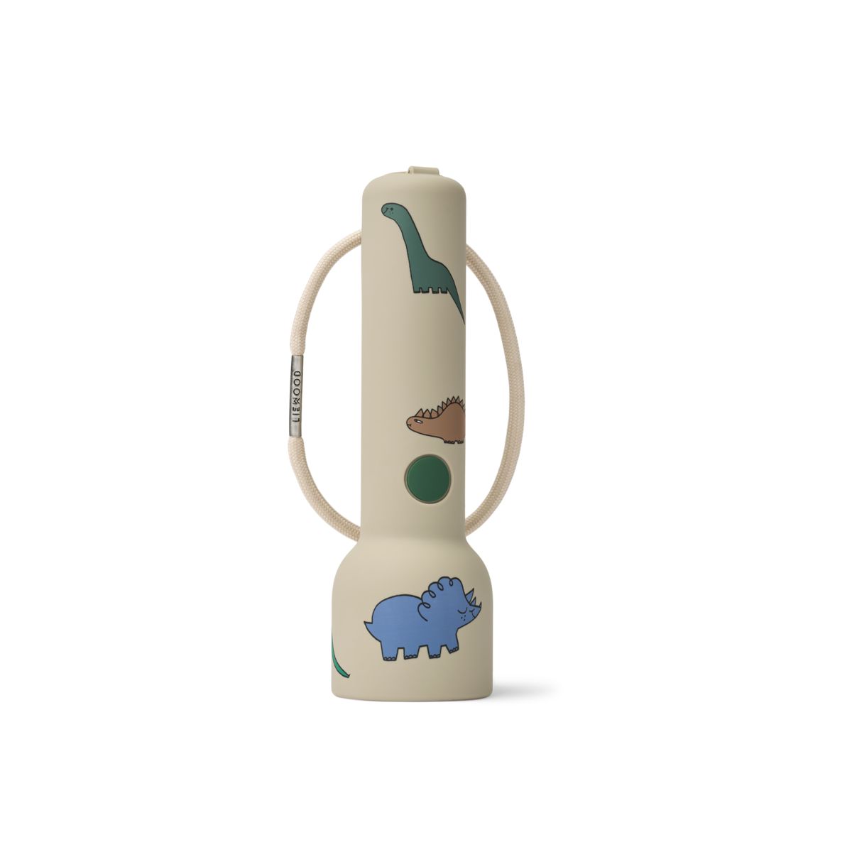 Liewood Lampe De Poche En Silicone Imprimée Gry - Dinosaurs / Mist - Lampe de poche