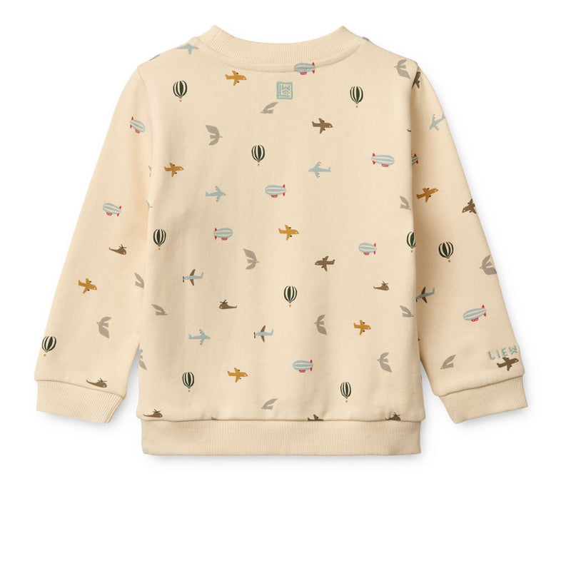 Liewood Sweat-shirt imprimé Thora - Aviator / Ecru - Pull
