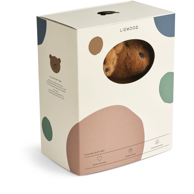 Liewood Coffret bébé Ours Lillian - Golden caramel - Teddy
