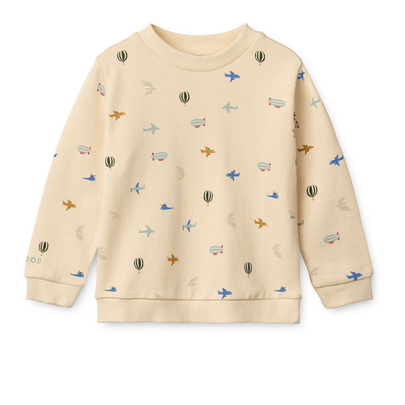 Liewood Sweat-shirt imprimé Thora - Aviator / Ecru - Pull