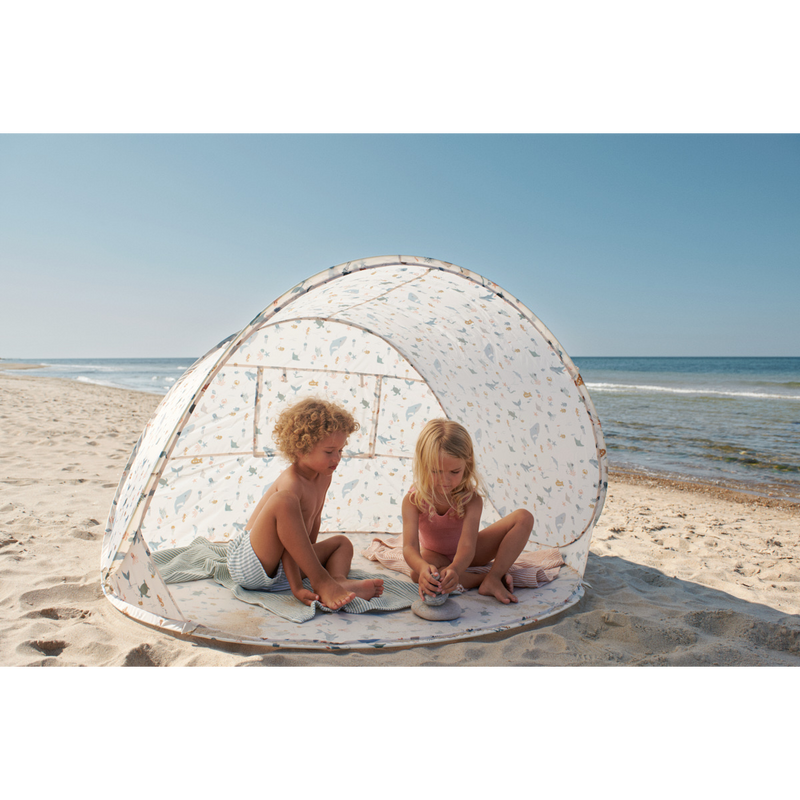 Liewood Tente De Plage Pop-Up Cassie - Sea creature / Sandy - 
