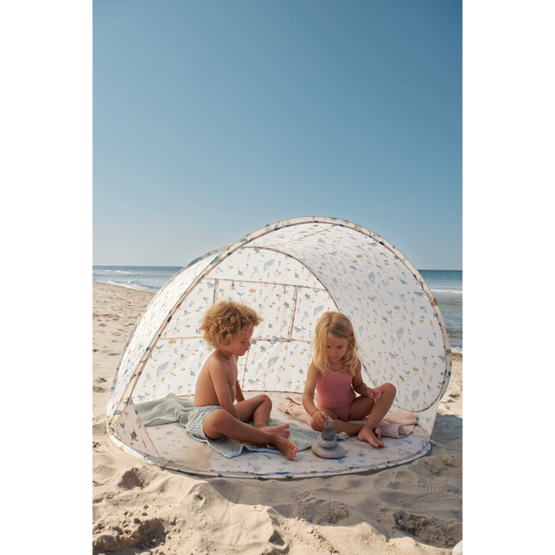 Liewood Tente De Plage Pop-Up Cassie - Sea creature / Sandy - 
