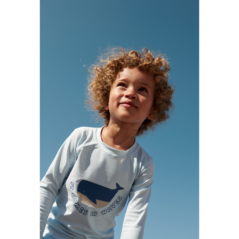 Liewood T-Shirt De Bain À Manches Longues Noah - It comes in waves / Pure sky - T-shirt de bain