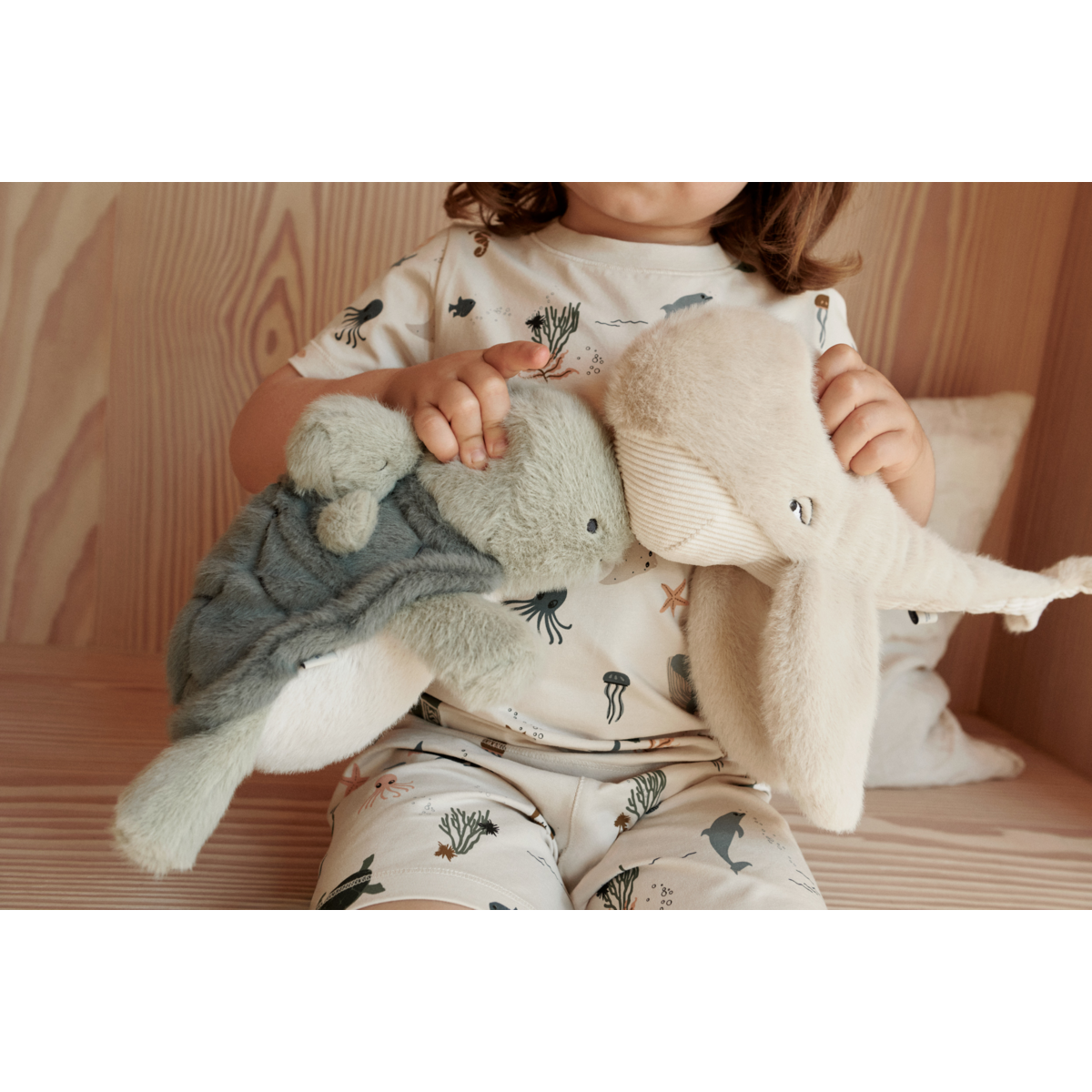 Liewood Peluche BERTO et Bébé Tortue - Faune green - Teddy