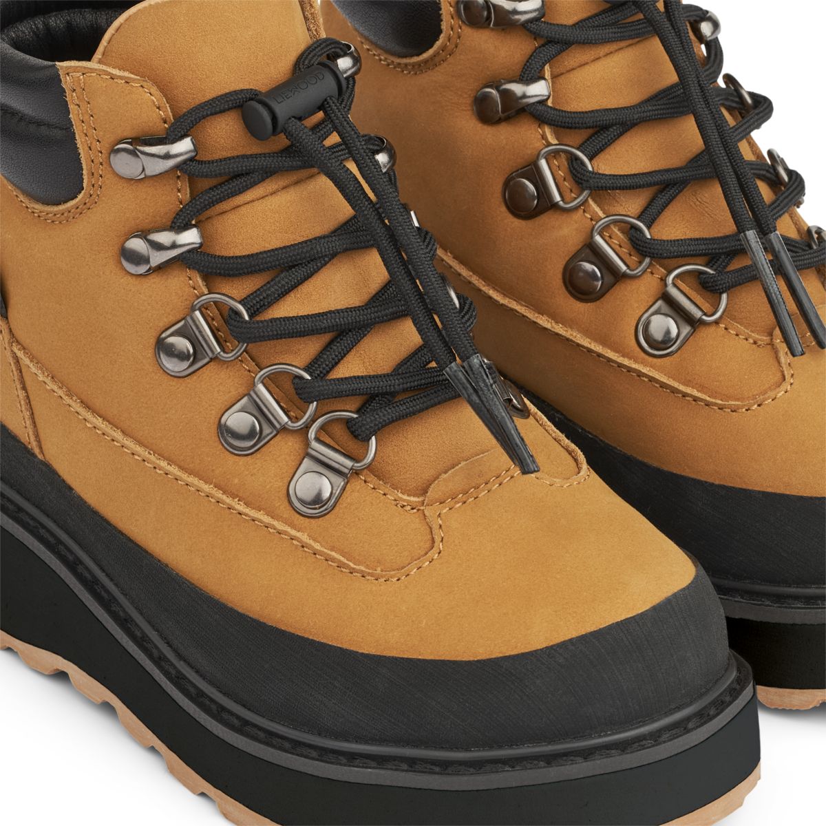 Liewood Botte en cuir Lucien - Golden caramel / Black - Botte