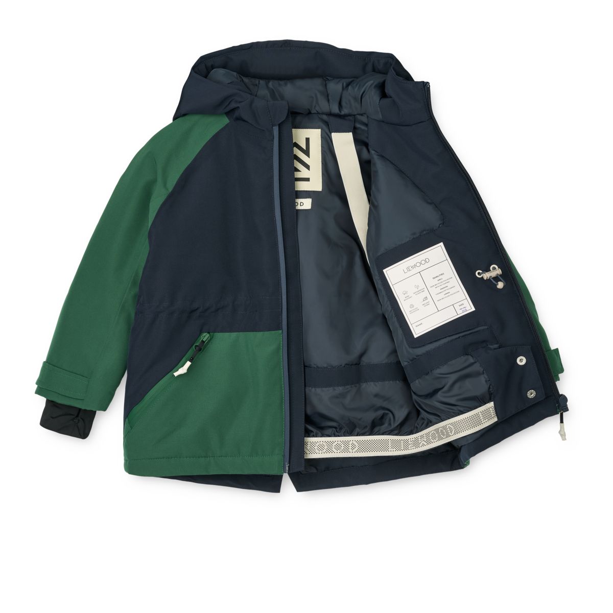 Liewood Veste d'Hiver KALLE - Classic navy / Garden green - Veste