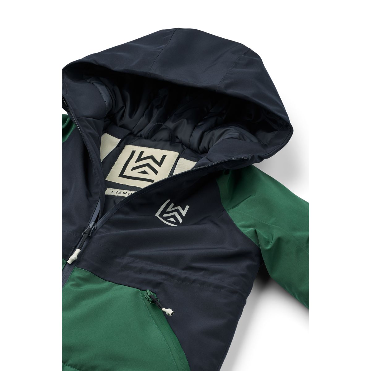 Liewood Kalle winter jacket - Classic navy / Garden green - JACKET