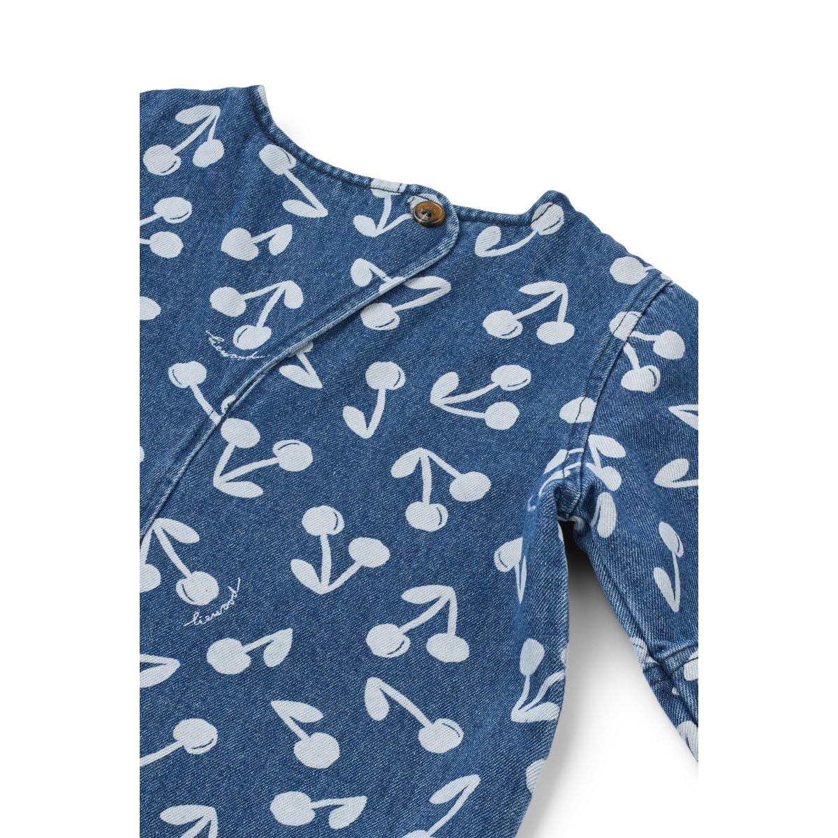 Liewood Robe en Jean à Imprimé ANGELICA - Cherry blossom / Medium blue denim - Robe